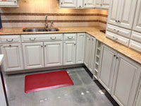 red kitchen floor mat